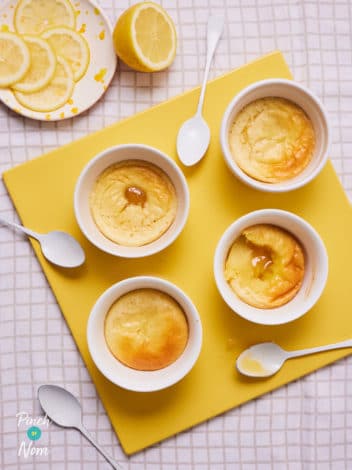 Lemon Lava Cakes pinchofnom.com