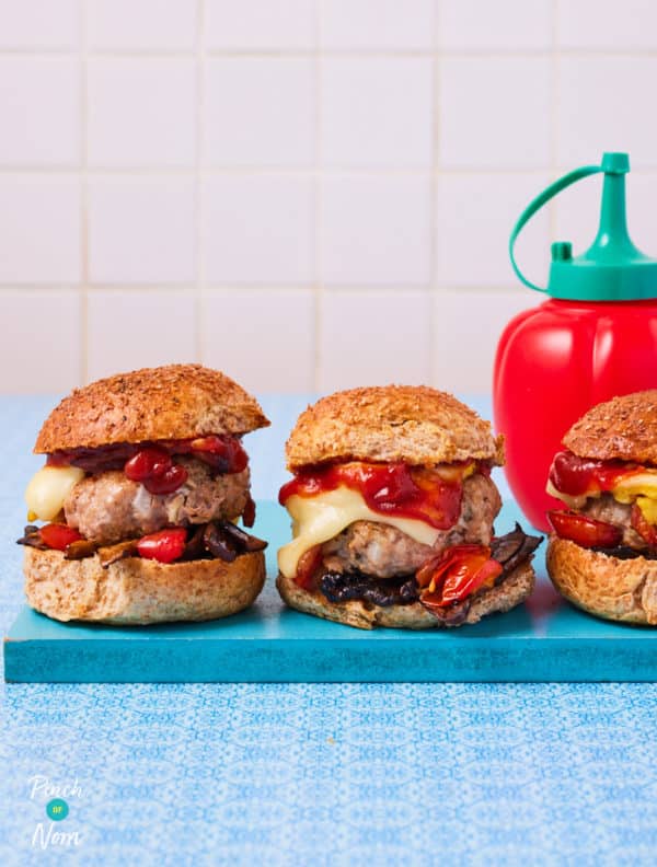 Breakfast Sliders pinchofnom.com