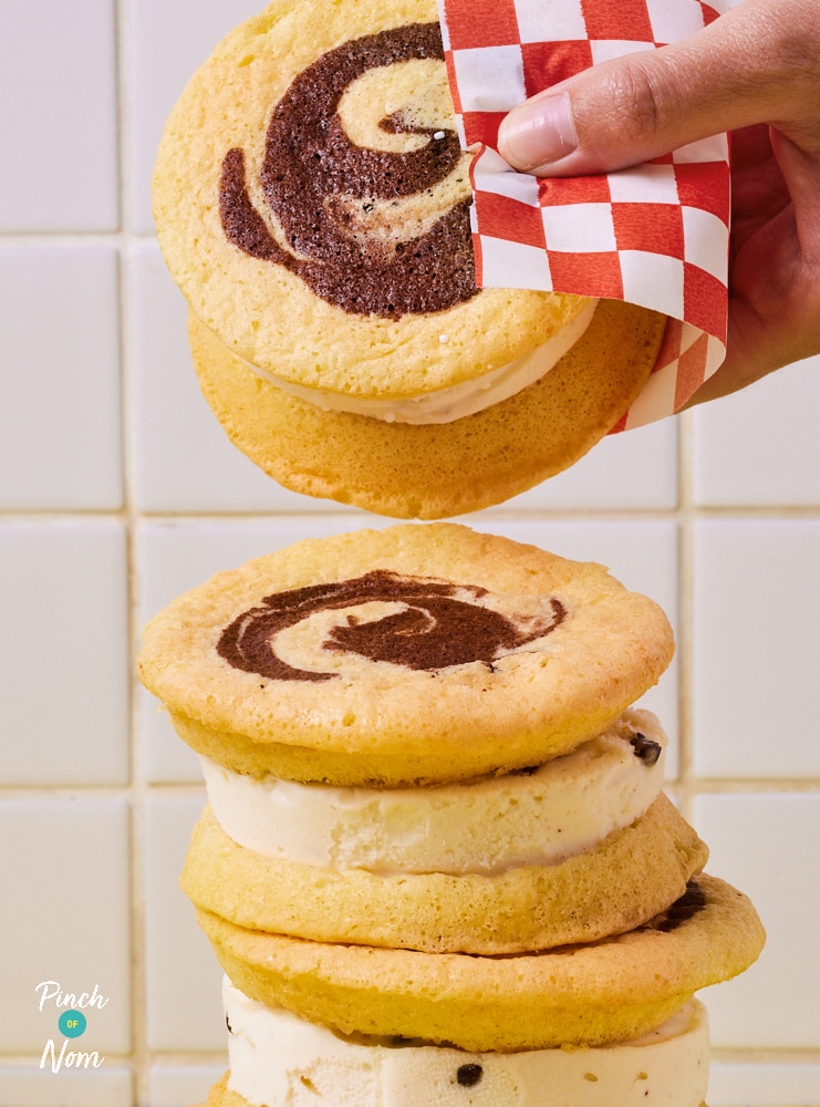 Ice Cream Sandwich - Pinch of Nom Slimming Recipes