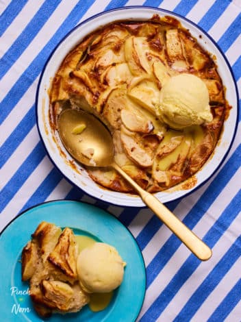 Crustless Apple Pie pinchofnom.com