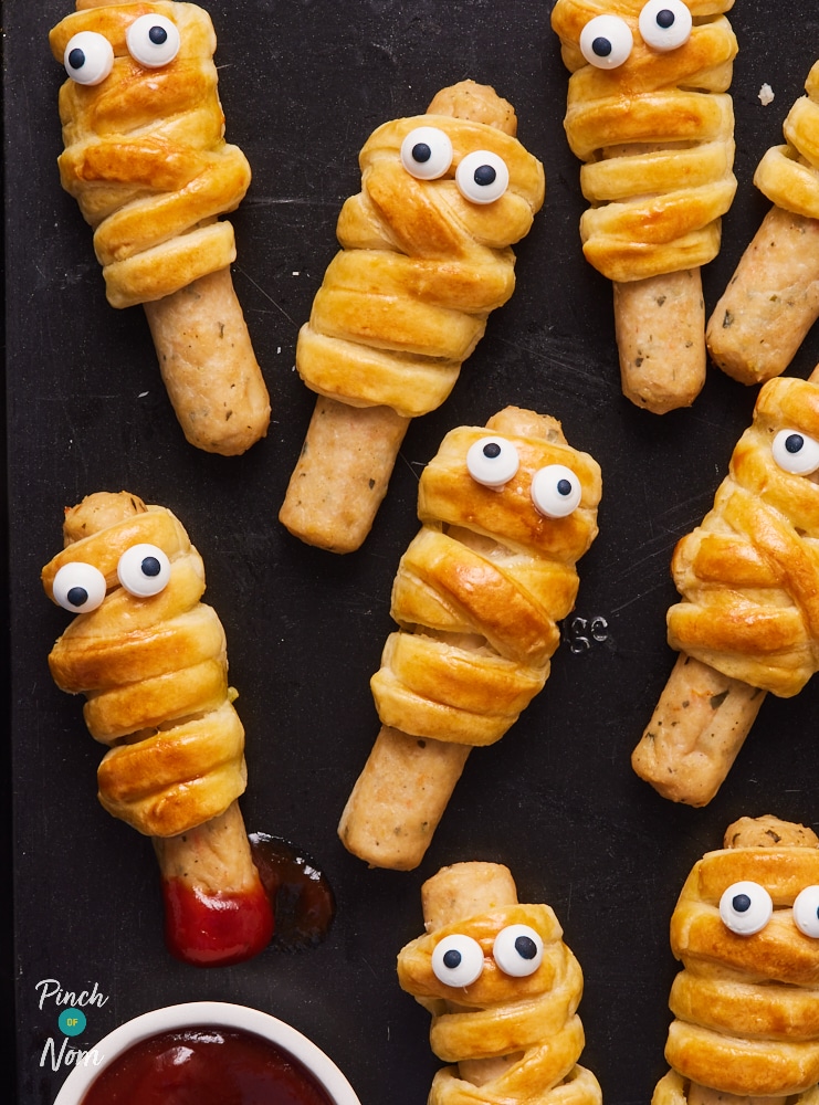 Halloween Sausage Mummies - Pinch of Nom Slimming Recipes