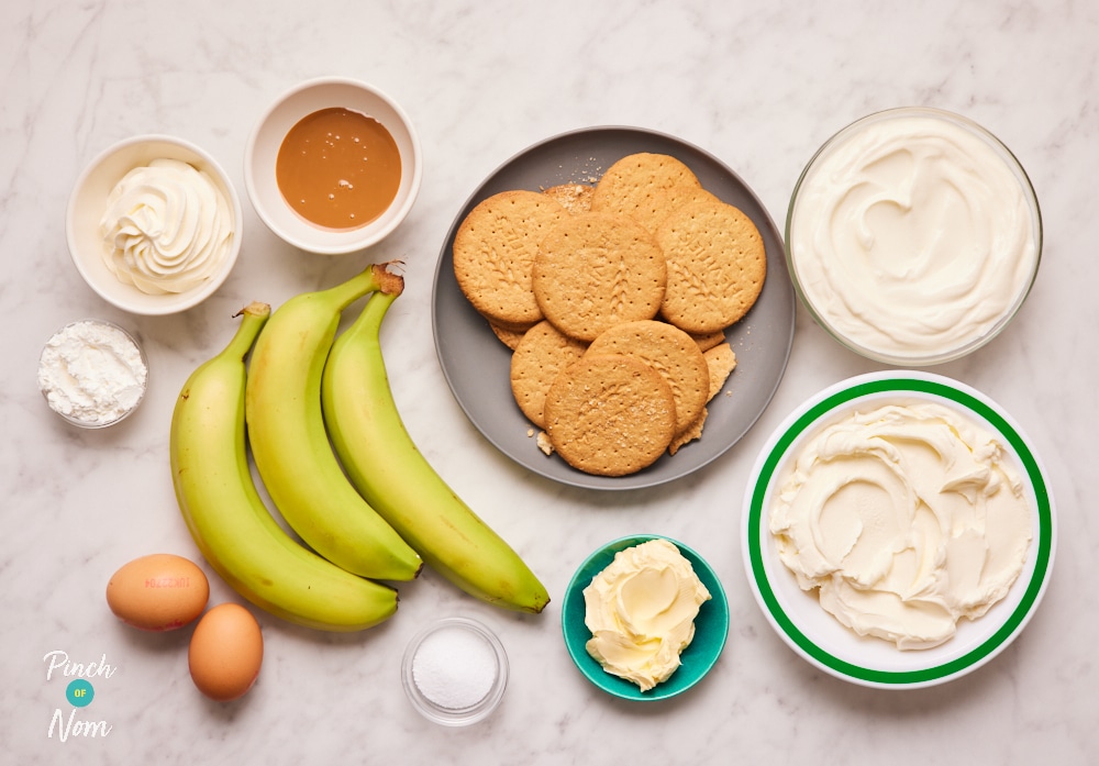Banoffee Cheesecake - Pinch of Nom Slimming Recipes