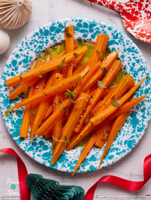 Carrots with Honey and Orange pinchofnom.com