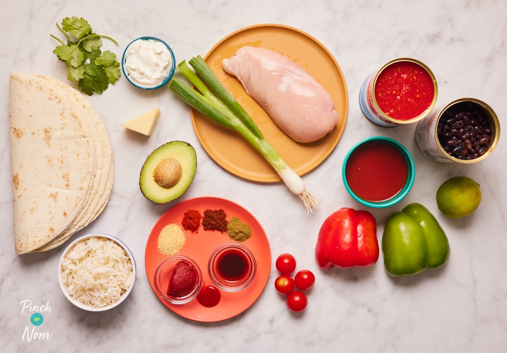 Chicken Burritos - Pinch of Nom Slimming Recipes