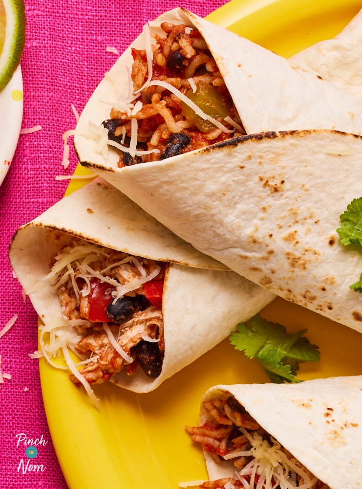 Chicken Burritos - Pinch of Nom Slimming Recipes