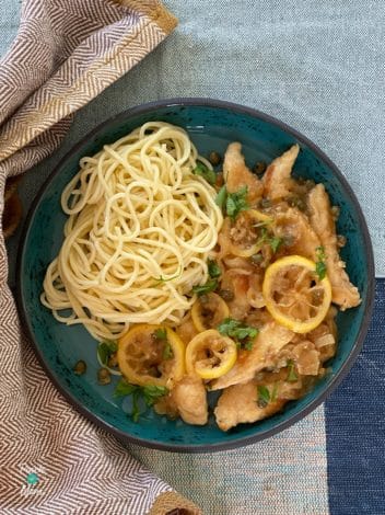 Chicken Piccata pinchofnom.com