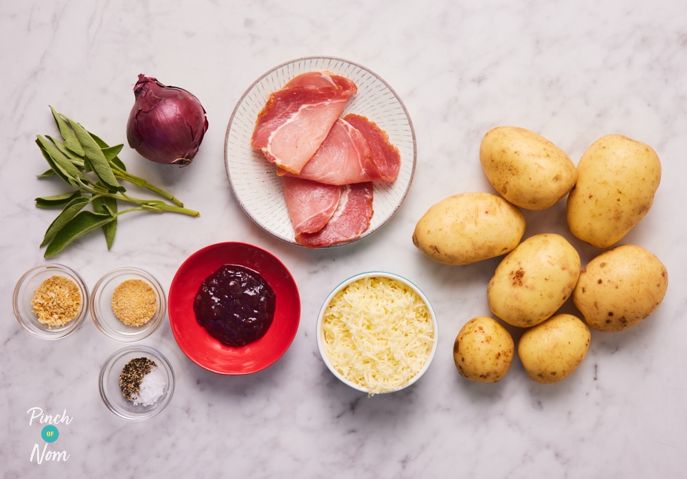 Christmas Hasselback Potatoes - Pinch of Nom Slimming Recipes