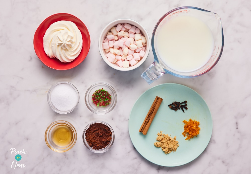 Christmas Hot Chocolate - Pinch of Nom Slimming Recipes