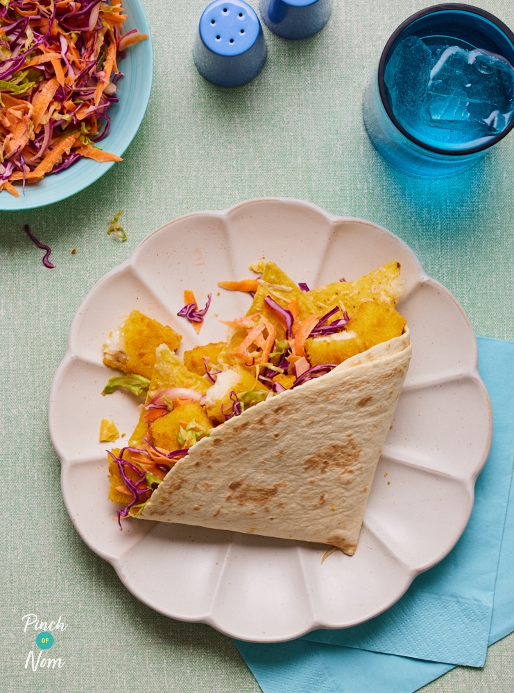 Fish Finger Tachos - Pinch of Nom Slimming Recipes