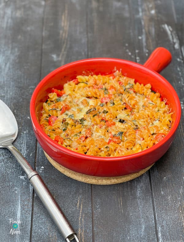 Minestrone Pasta Bake pinchofnom.com
