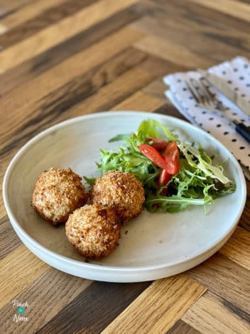 Mini Chicken Kyiv Balls pinchofnom.com