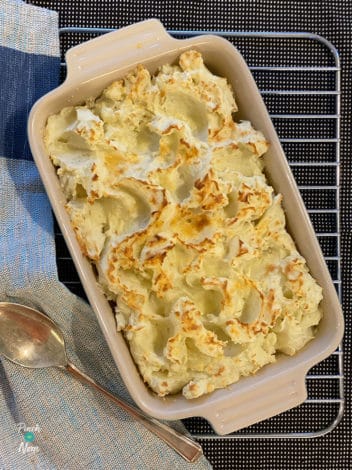 Roasted Garlic Mashed Potato pinchofnom.com