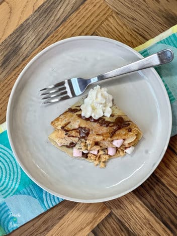 S’mores Pancakes pinchofnom.com