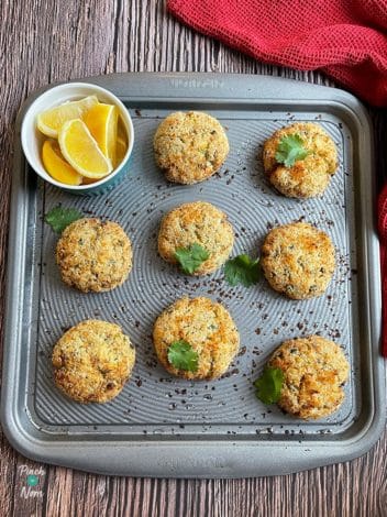 Spiced Haddock Fishcakes pinchofnom.com