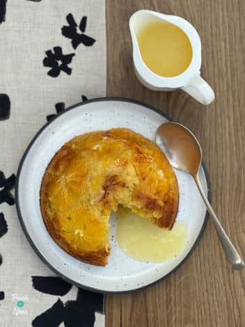 St Clement’s Pudding with Citrus Sauce pinchofnom.com