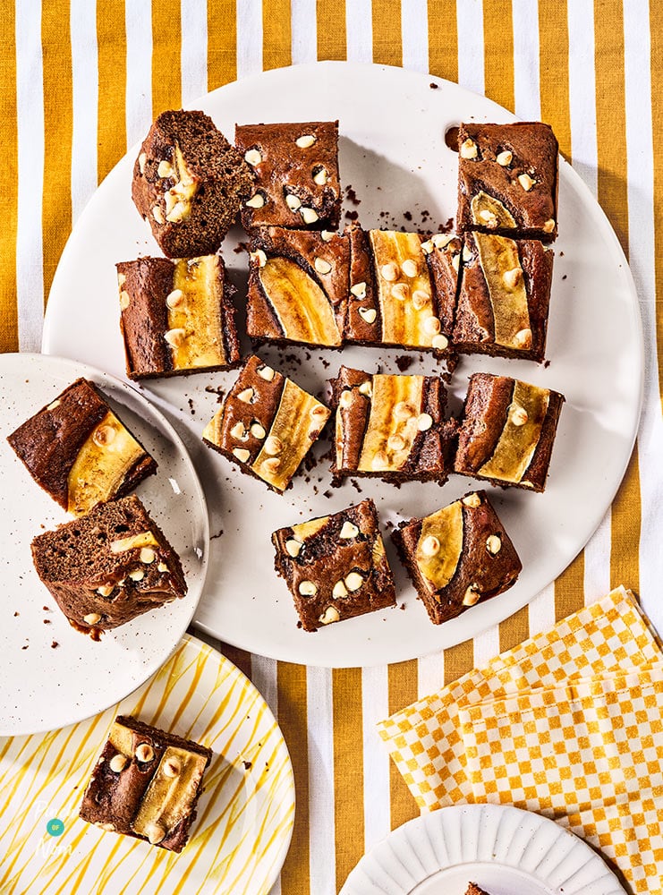 Banana Bread Brownies - Pinch of Nom Slimming Recipes