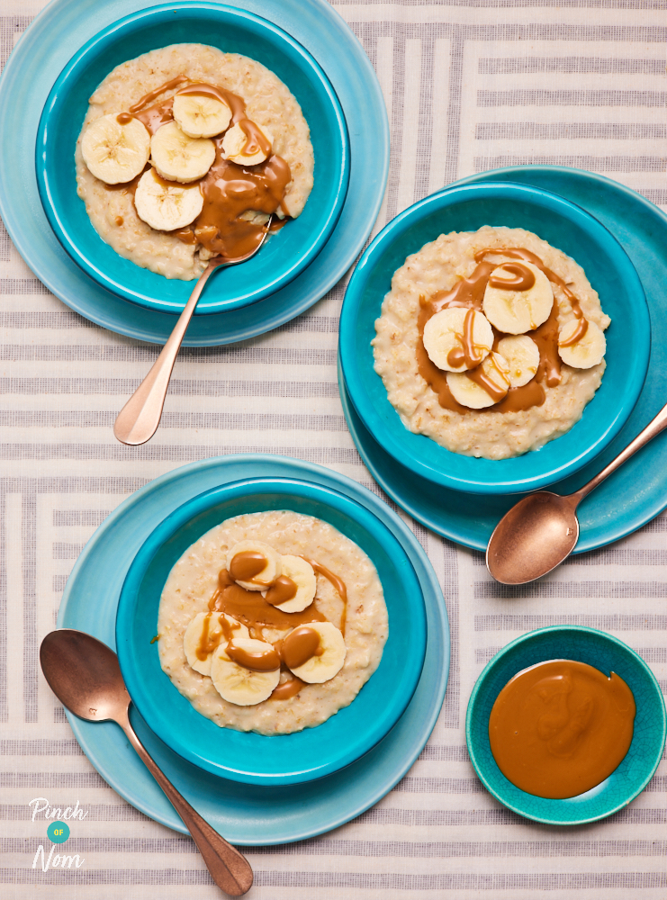 Biscoff and Banana Porridge - Pinch of Nom Slimming Recipes
