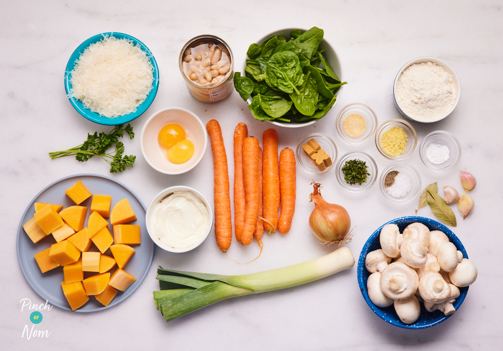 Vegetable Stew with Cheesy Dumplings - Pinch of Nom Slimming Recipes