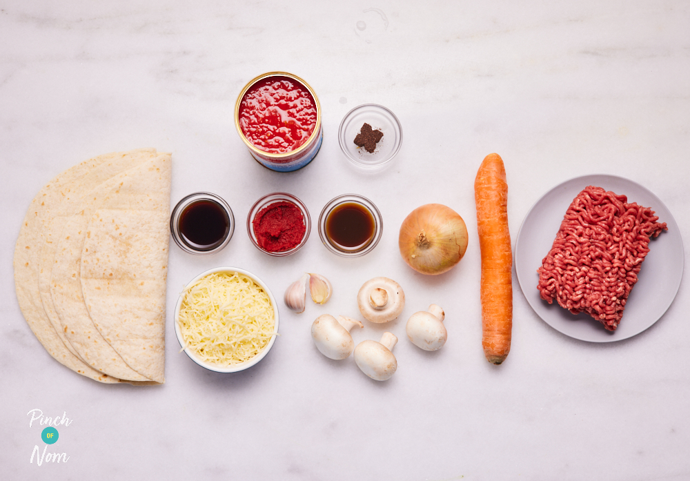 Bolognese Quesadilla - Pinch of Nom Slimming Recipes