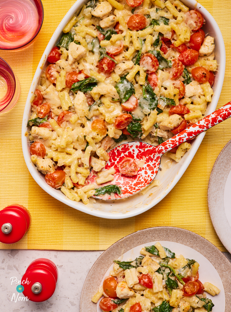 Tuscan Chicken Macaroni - Pinch of Nom Slimming Recipes