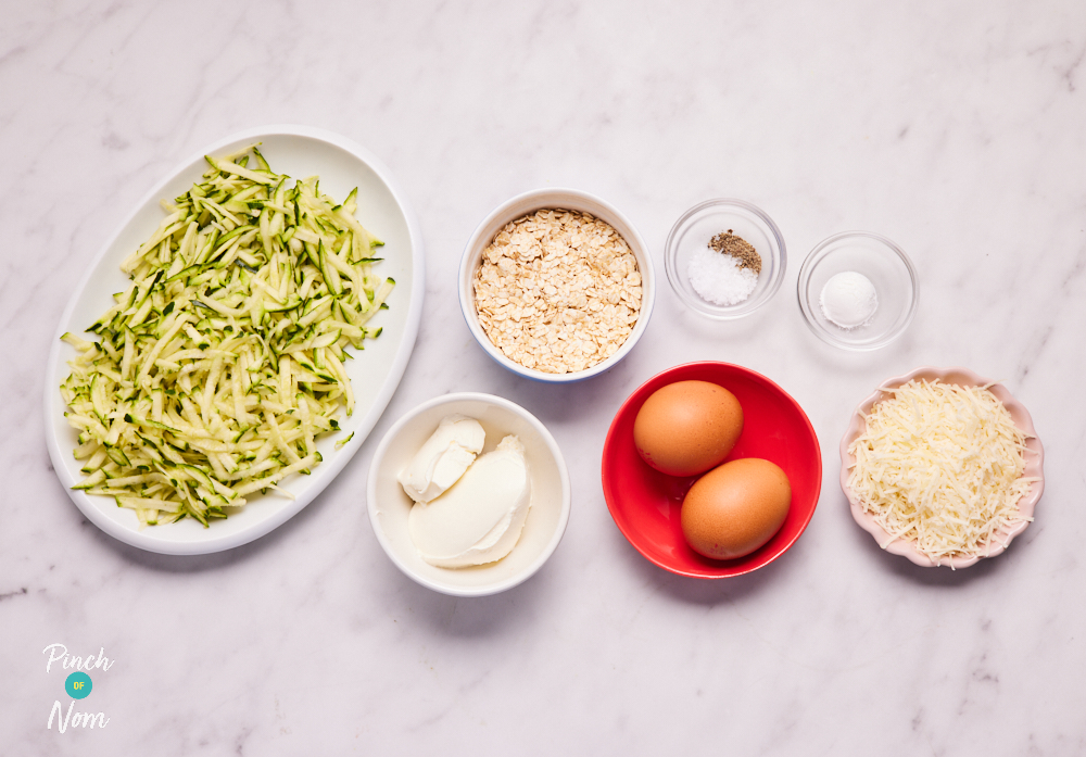 Cheesy Courgette Pancakes - Pinch of Nom Slimming Recipes