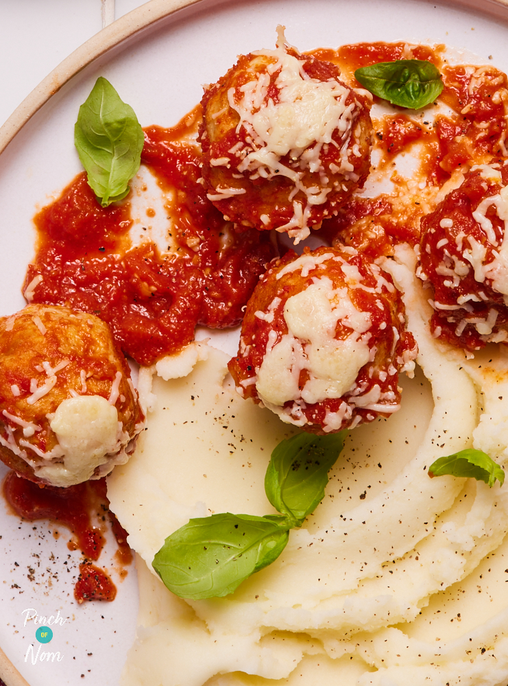 Hunter's Chicken Meatballs - Pinch of Nom Slimming Recipes
