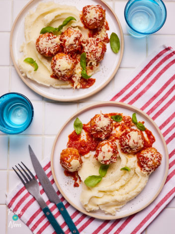 Hunter’s Chicken Meatballs pinchofnom.com