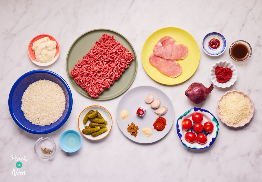 Cheeseburger Dirty Rice - Pinch of Nom Slimming Recipes