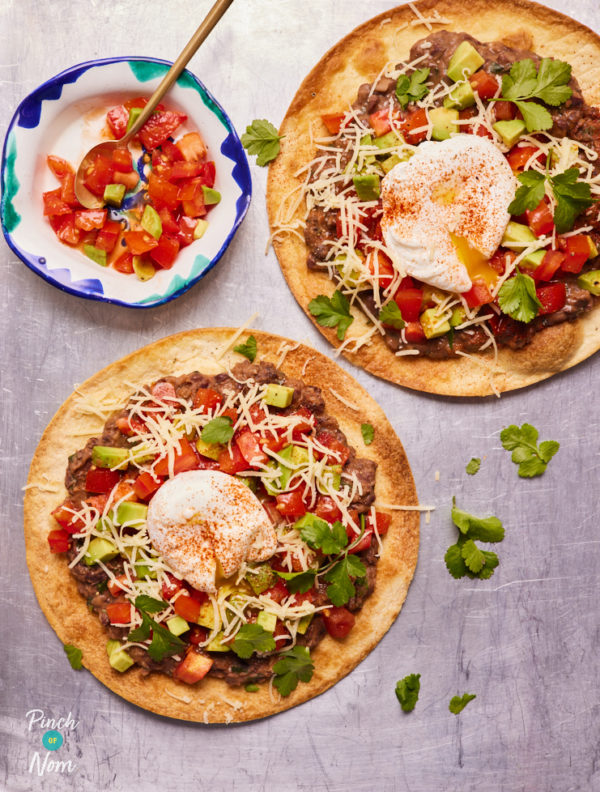 Mexican-Style Tostadas pinchofnom.com