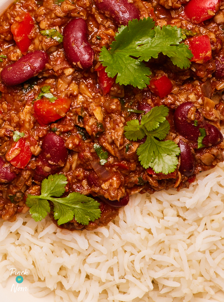 Mushroom Chilli - Pinch of Nom Slimming Recipes