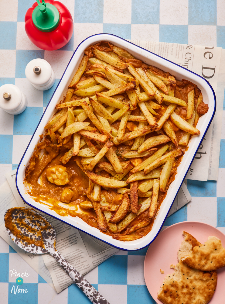 Curry and Chips Pie - Pinch of Nom Slimming Recipes
