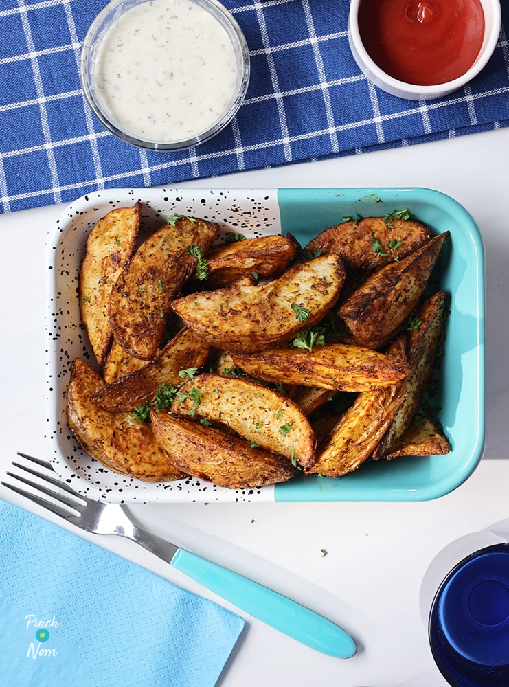 Rustic Potato Wedges - Pinch of Nom Slimming Recipes