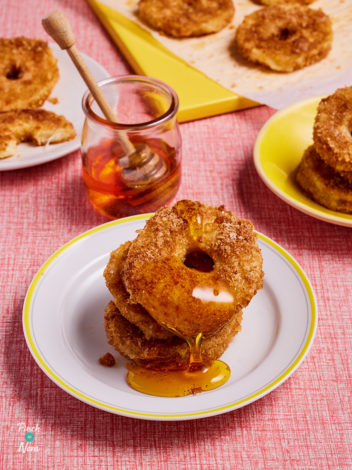 Apple Fritters pinchofnom.com