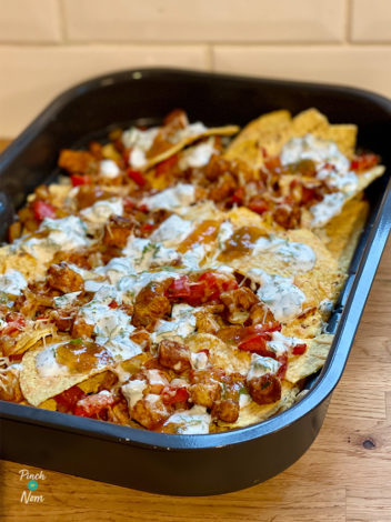 Chicken Tikka Nachos pinchofnom.com