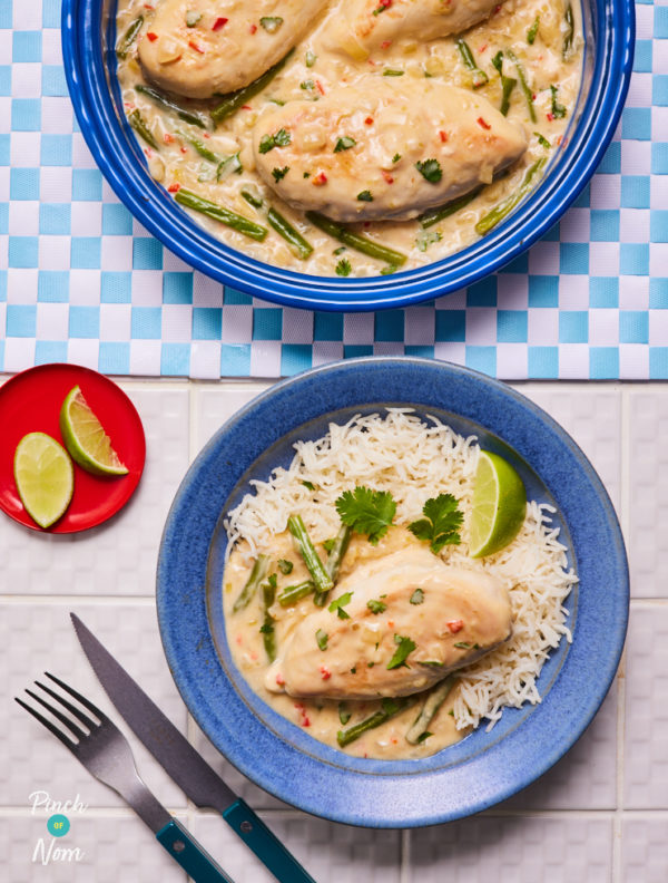 Coconut and Lime Chicken pinchofnom.com