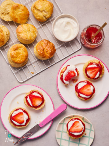 Cream Tea Scones pinchofnom.com