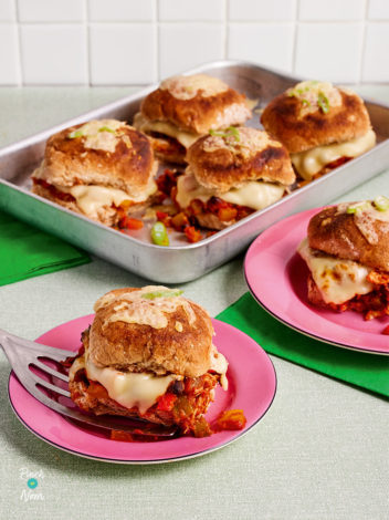 Enchilada Sliders pinchofnom.com