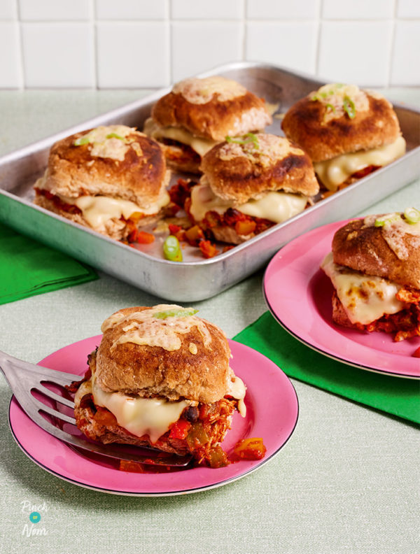 Enchilada Sliders pinchofnom.com