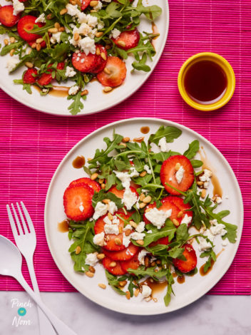 Strawberry and Feta Salad pinchofnom.com