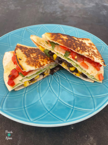 Veggie Quesadillas pinchofnom.com