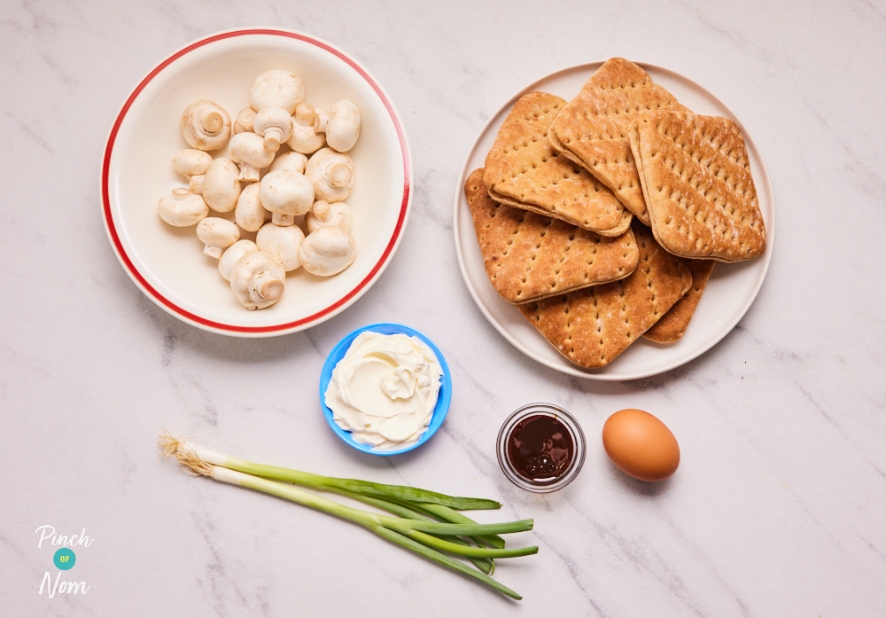 Marmite Mushroom Bakes - Pinch of Nom Slimming Recipes