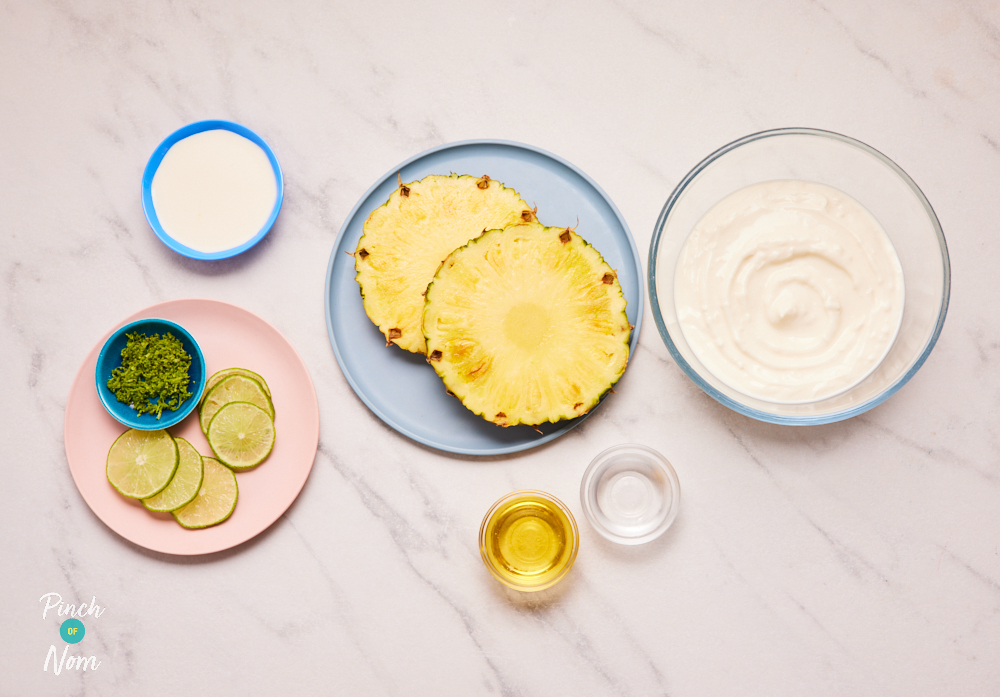 Piña Colada Ice Cream - Pinch of Nom Slimming Recipes