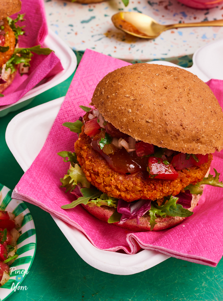 Tandoori Spiced Chickpea Burgers - Pinch of Nom Slimming Recipes