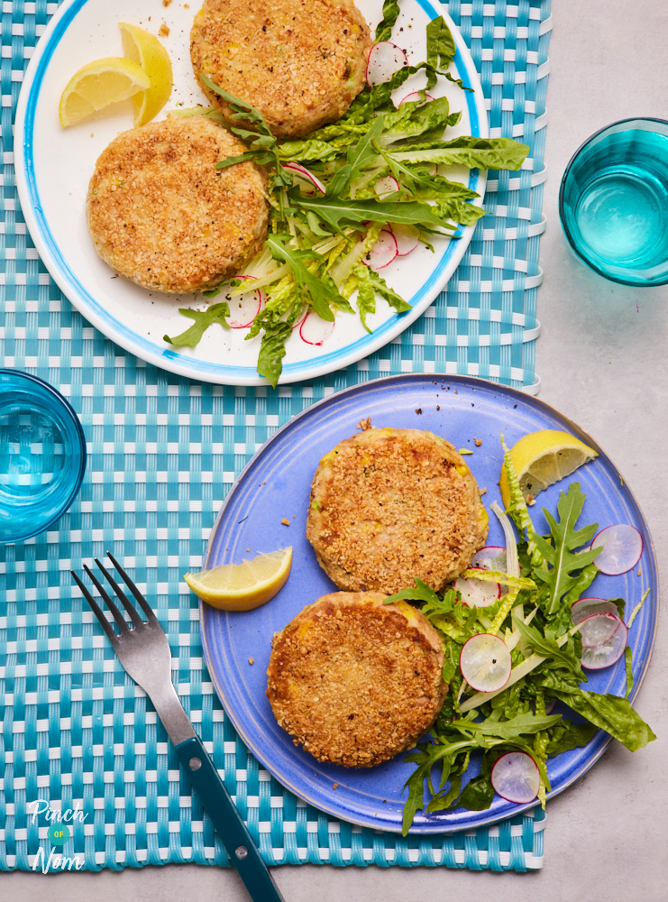 Tuna and Sweetcorn Fishcakes - Pinch of Nom Slimming Recipes