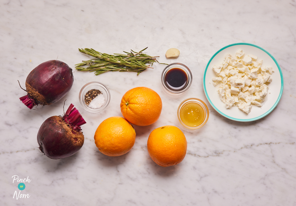 Roasted Beetroot and Rosemary Salad - Pinch of Nom Slimming Recipes
