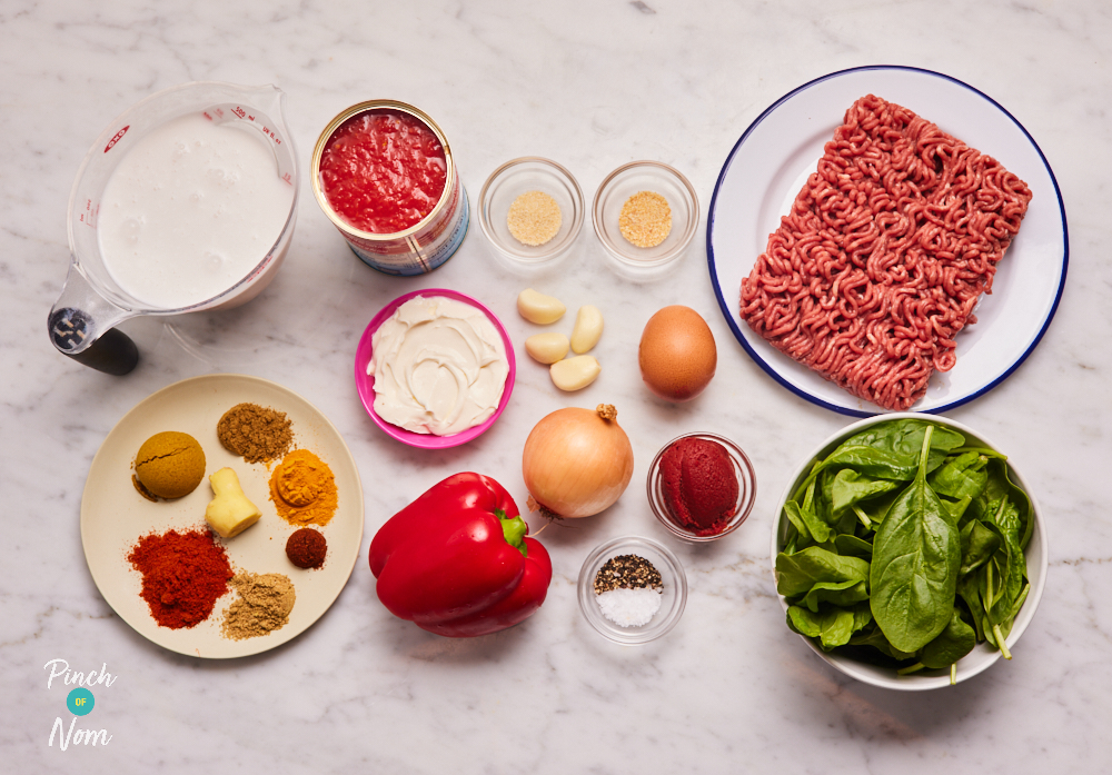 Tikka Masala Style Meatballs - Pinch of Nom Slimming Recipes