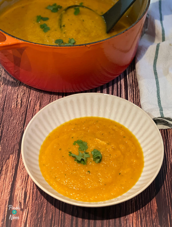 Carrot and Ginger Soup pinchofnom.com