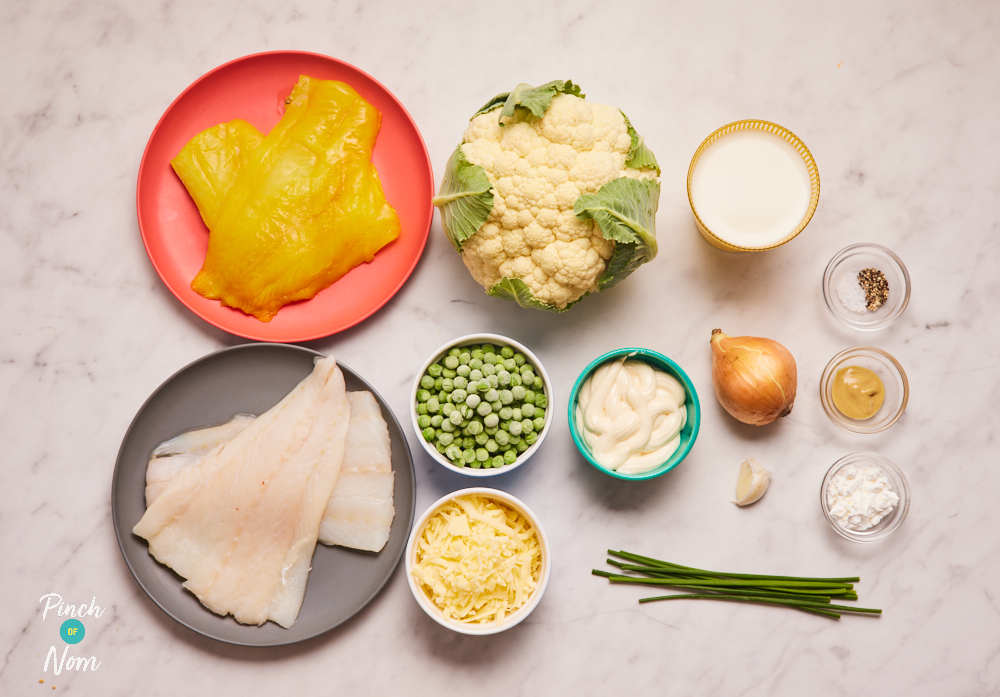 Cauliflower Cheese Fish Pie - Pinch of Nom Slimming Recipes
