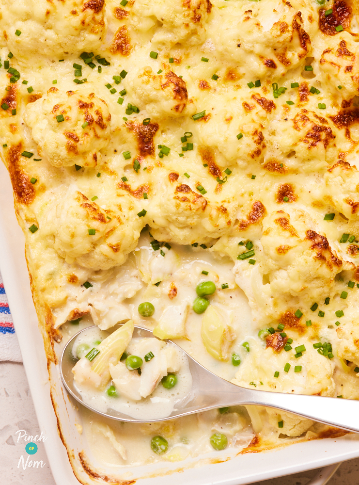 Cauliflower Cheese Fish Pie - Pinch of Nom Slimming Recipes