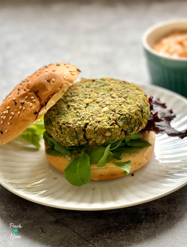 Lentil Falafel Burgers pinchofnom.com